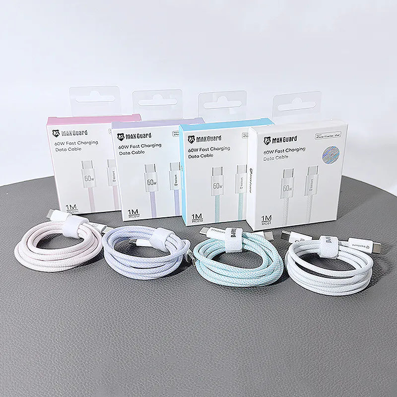 Maxguard 1m Colours  60W Type-C to C cable