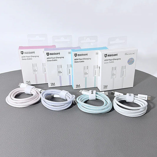 Maxguard 1m Colours  60W Type-C to C cable