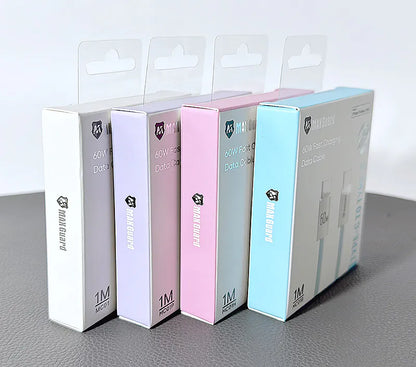 Maxguard 1m Colours  60W Type-C to C cable
