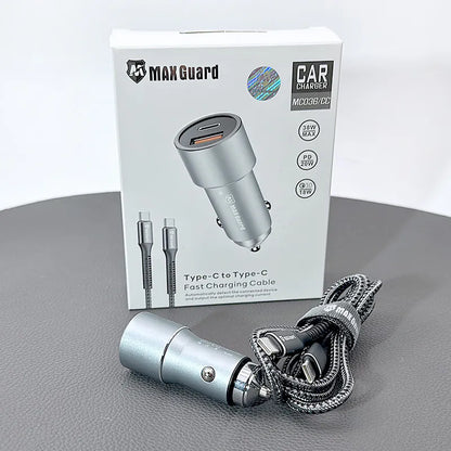 Maxguard 38W USB A+C car charger with Type-C to C combo MC036CC