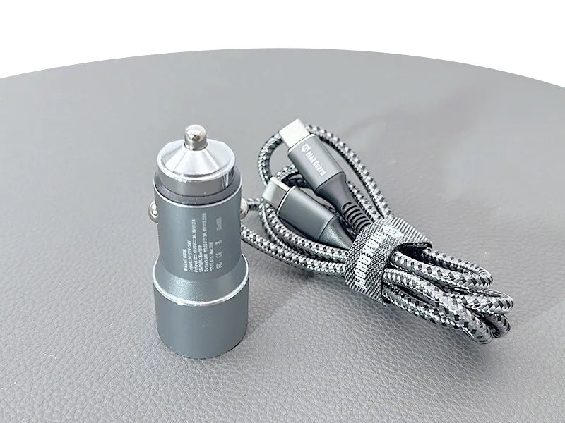 Maxguard 38W USB A+C car charger with Type-C to C combo MC036CC