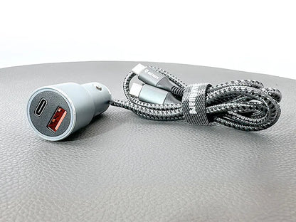 Maxguard 38W USB A+C car charger with Type-C to C combo MC036CC