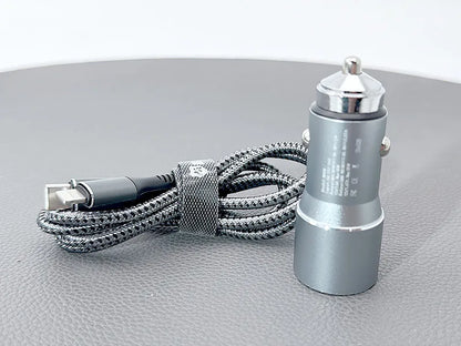 Maxguard 38W USB A+C car charger with Type-C to Lightning combo MC036LC
