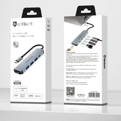 Maxguard 5 in 1 USB-C Hub (HDMI/USB 3.0) MD05