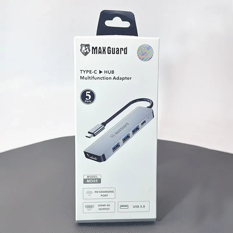 Maxguard 5 in 1 USB-C Hub (HDMI/USB 3.0) MD05