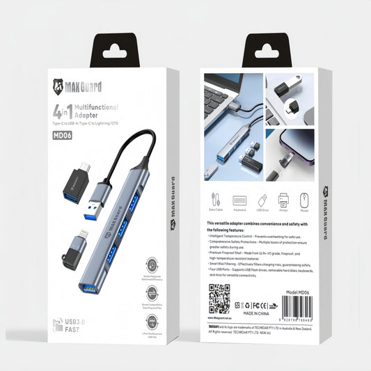 Maxguard 4 in 1 Multifunctional Adaptor MD06