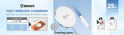 Maxguard 25W Qi2.2 Ultra-thin Magnetic Wireless Charger MD09