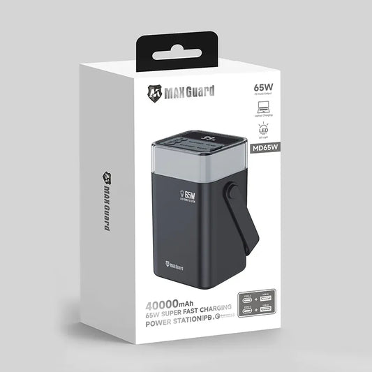 Maxguard 40000 mah PD 65W Super Fast Charging Power Station MD65W
