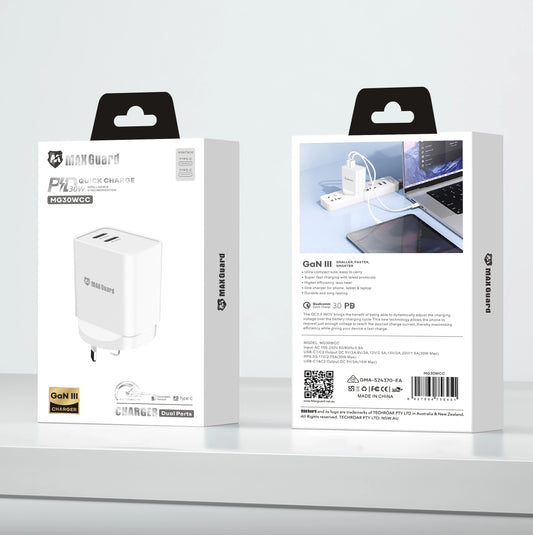 Maxguard PD 30W GaN III Wall Charger MG30WCC