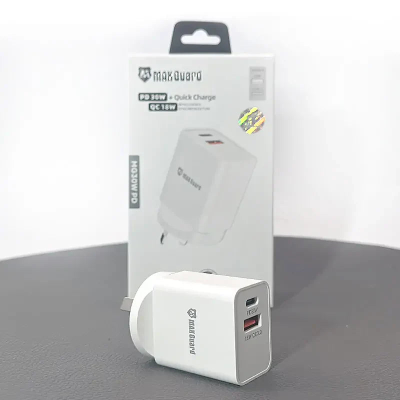 Maxguard PD 30W+ plus QC 18W wall charger MG30WAC/MG30WPD