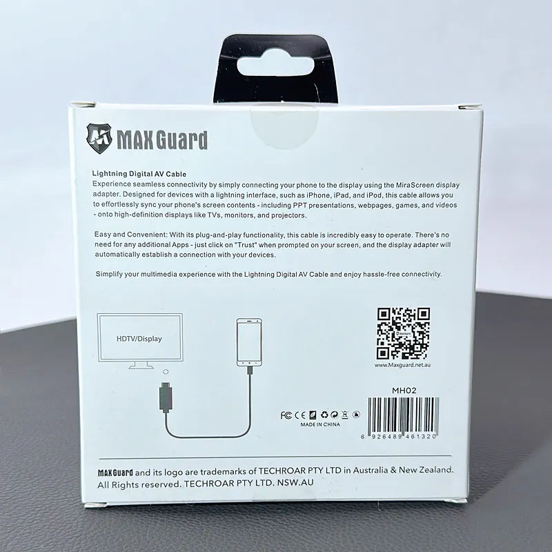 Maxguard 1080P Lightning to HDMI Cable MH02 (2m)