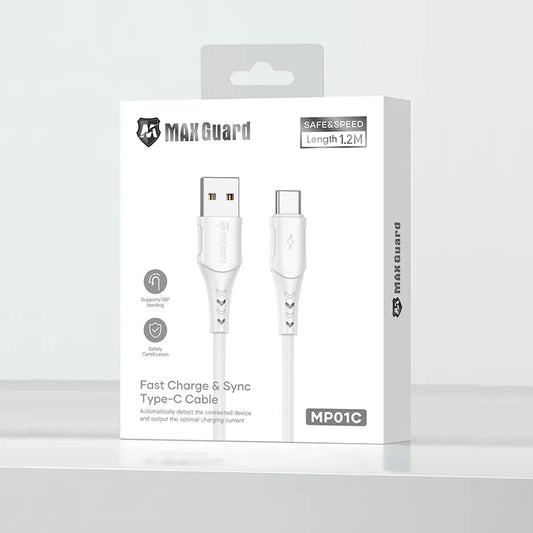 Maxguard 1.2m USB-A to C Cable MP01C