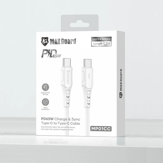 Maxguard 1.2m 65W Type-C to C Cable MP01CC