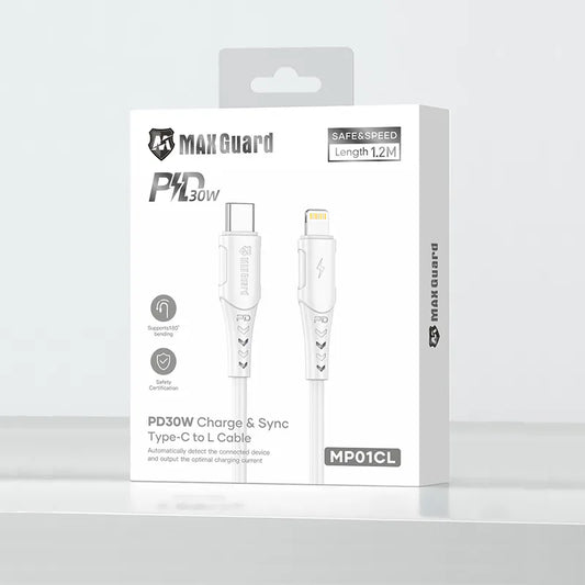 Maxguard 1.2m 30W Type-C to Lightning Cable MP01CL