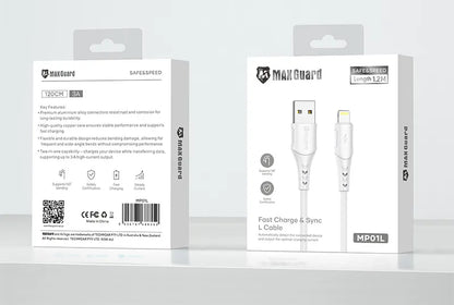 Maxguard 1.2m USB-A to Lightning Cable MP01L