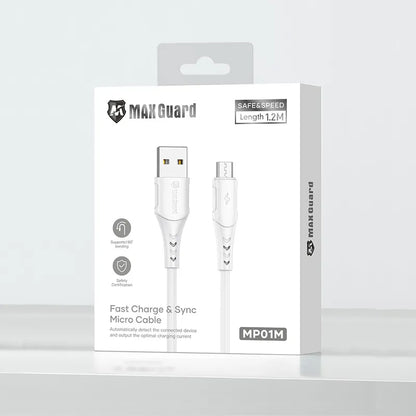 Maxguard 1.2m USB-A to Micro Cable MP01M