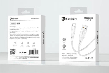 Maxguard 2m USB-A to C Cable MP02C
