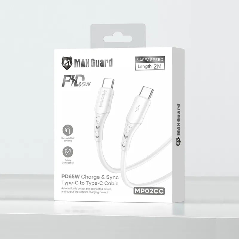 Maxguard 2m 65W Type-C to C Cable MP02CC