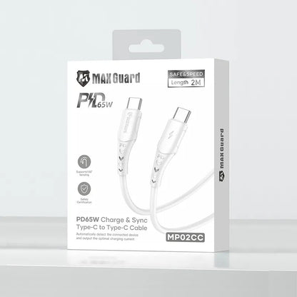 Maxguard 2m 65W Type-C to C Cable MP02CC