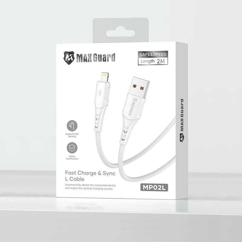 Maxguard 2m USB-A to Lightning Cable MP02L