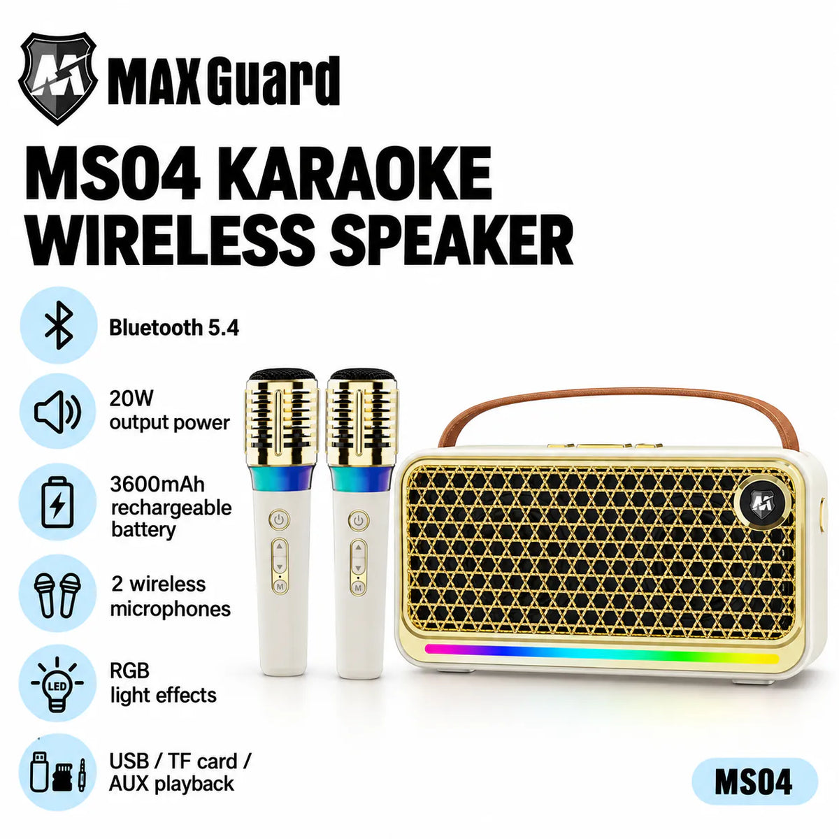 Maxguard MS04 Karaoke Wireless Speaker