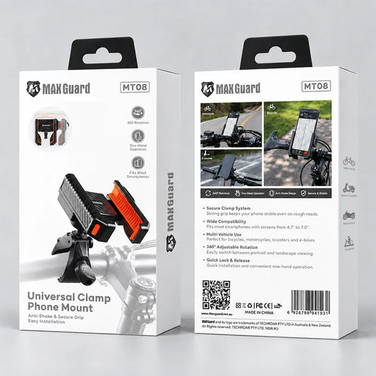 Maxguard MT08 Universal Clamp Phone Mount