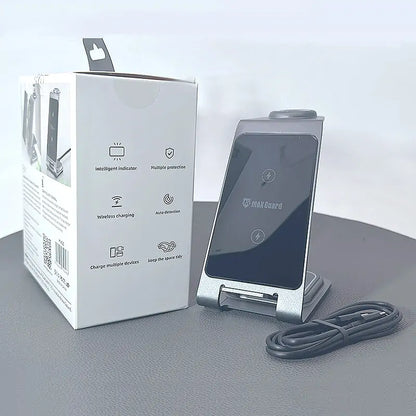 Maxguard 3 in 1 15W Wireless Charger MW05 (for Samsung watch and IOS & android system phone)