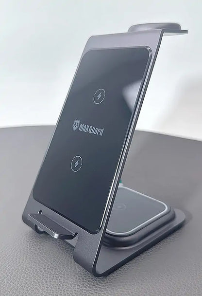 Maxguard 3 in 1 15W Wireless Charger MW05 (for Samsung watch and IOS & android system phone)