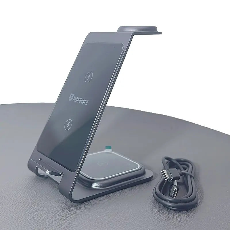 Maxguard 3 in 1 15W Wireless Charger MW05 (for Samsung watch and IOS & android system phone)