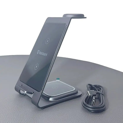 Maxguard 3 in 1 15W Wireless Charger MW05 (for Samsung watch and IOS & android system phone)