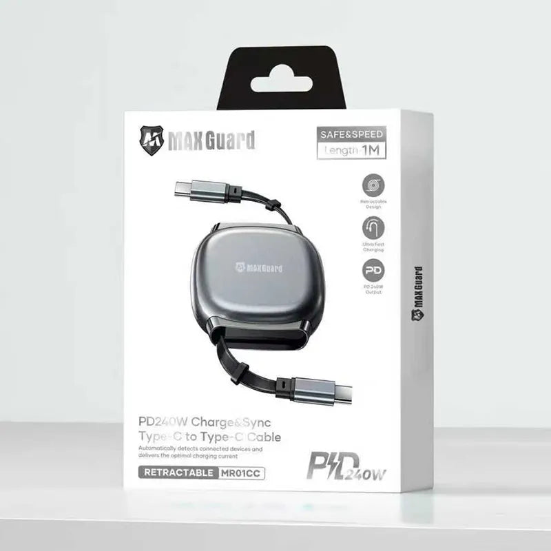 Maxguard 1m 240W Type-C to C Cable MR01CC