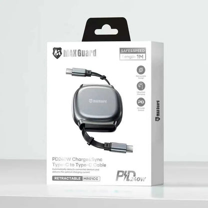 Maxguard 1m 240W Type-C to C Cable MR01CC