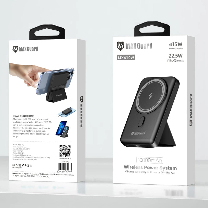 Maxguard PD 22.5W 10000 mah MagFit power bank MX610W