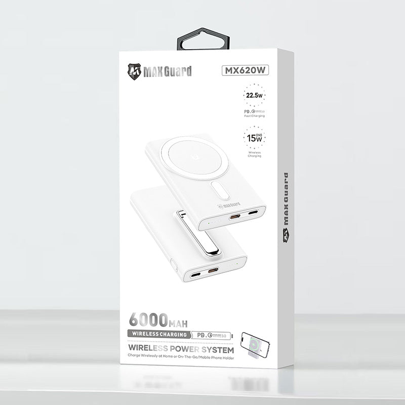 Maxguard PD 22.5W 6000 mah MagFit power bank MX620W