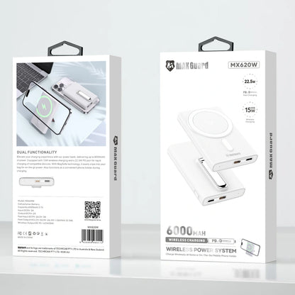 Maxguard PD 22.5W 6000 mah MagFit power bank MX620W