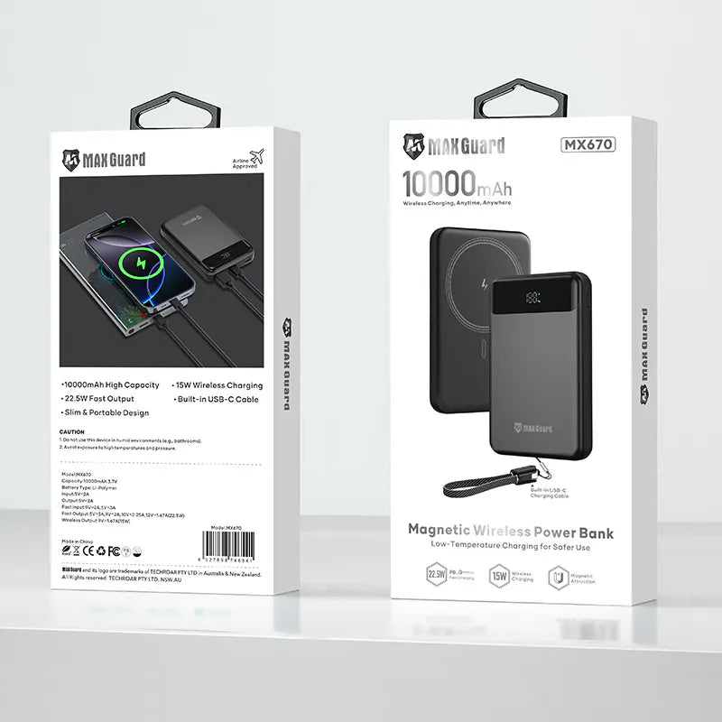 Maxguard MX670 10000 mah Magnetic Power Bank