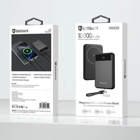 Maxguard MX670 10000 mah Magnetic Power Bank