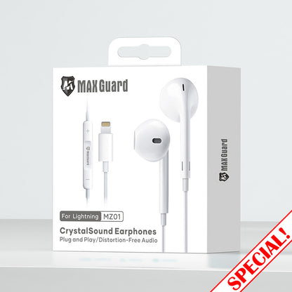 Maxguard Crystal Sound Lightning earphone MZ01 (plug&play)