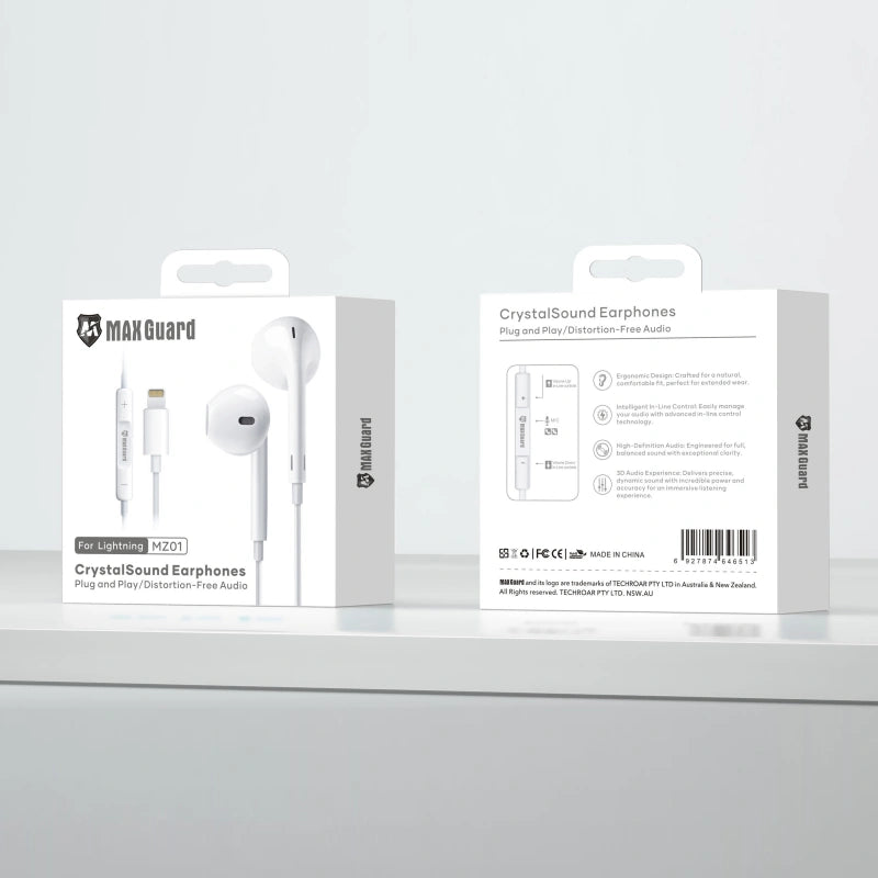 Maxguard Crystal Sound Lightning earphone MZ01 (plug&play)