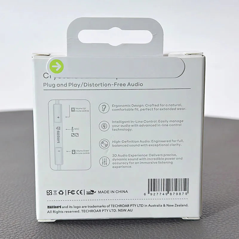 Maxguard Crystal Sound Type-C earphone MZ02 (plug&play)