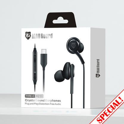 Maxguard Type-C Crystal Sound earphone MZ03
