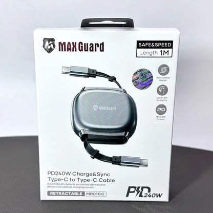 Maxguard 1m 240W Type-C to C Cable MR01CC