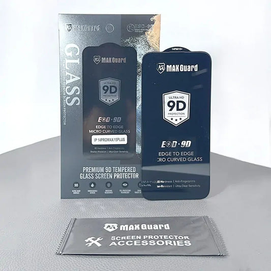 Maxguard ESD 9D Edge to Edge Micro Curved Glass for iPhone