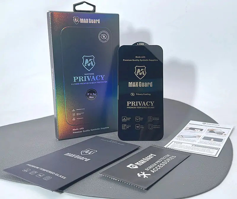 Privacy Premium 0.23mm Maxguard Glass Screen Protector (Synthetic Sapphire)
