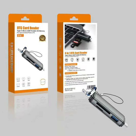 6 in 1 OTG Card Reader SA05 - Main product image
