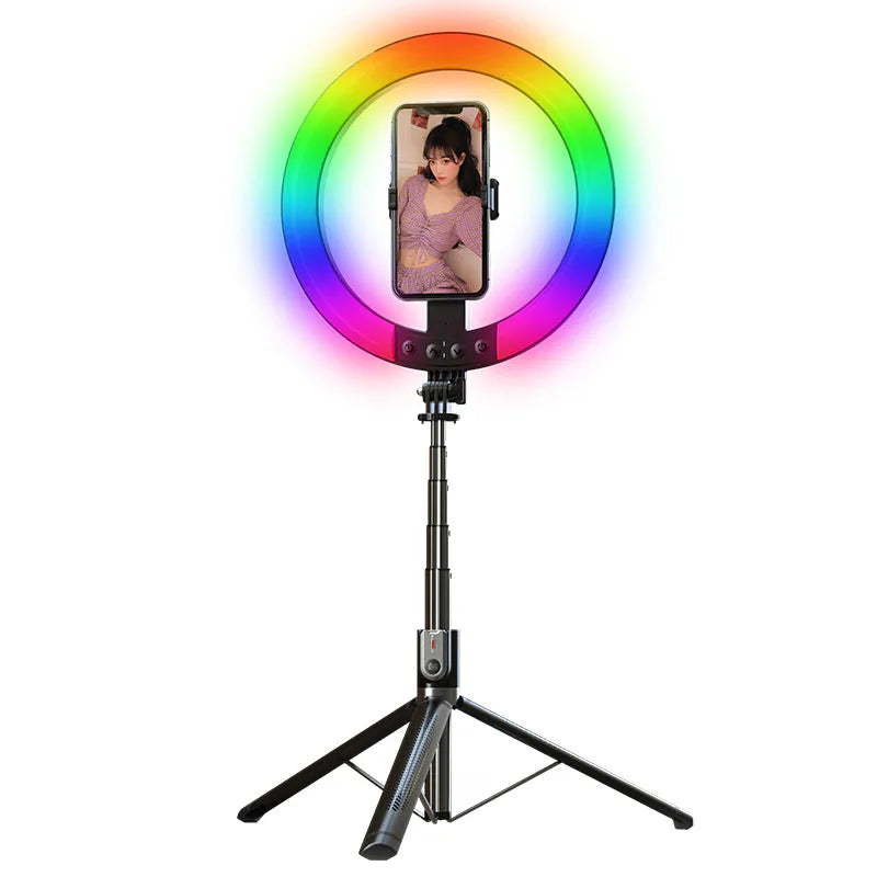 1.9m Umbrella Structure Ring Llight Selfie Stick P100RGB - Product details and features