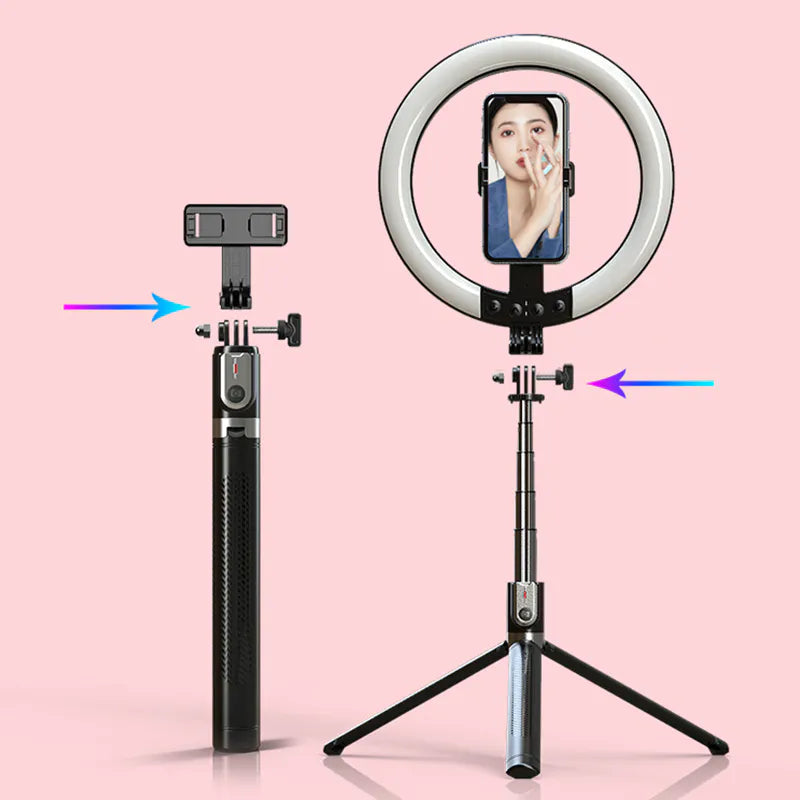 1.9m Umbrella Structure Ring Llight Selfie Stick P100RGB - View 3