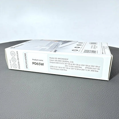Maxguard PD 65W Charger W65A0365F (Works for laptops,tablets,and phones)