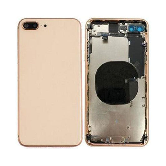 Back Housing With Power Flex Rose Gold No Logo for iPhone 8G (Best Aftermarket)