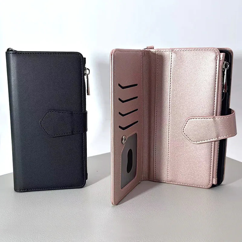 S24+ Plus/S25+ Plus Maxguard Detachable Magnetic Zipper Wallet Case